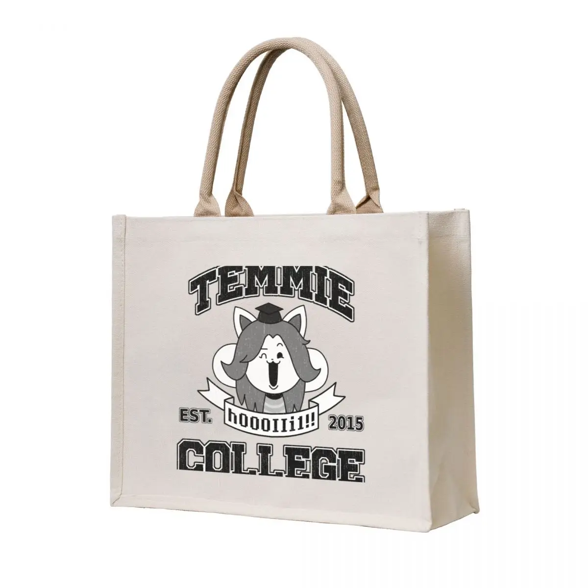 

Temmie College Tote Bag Lady bags tote bag men's bags woman 2025 Candy bags