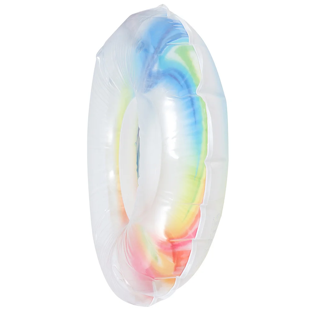 قوس قزح السباحة نفخ الصيف طوافة بلاستيكية للسباحة لحمام السباحة الشاطئ في الهواء الطلق متعة رشاقته السلامة تعويم الدائري الاطفال الكبار المحمولة البلاستيكية #4