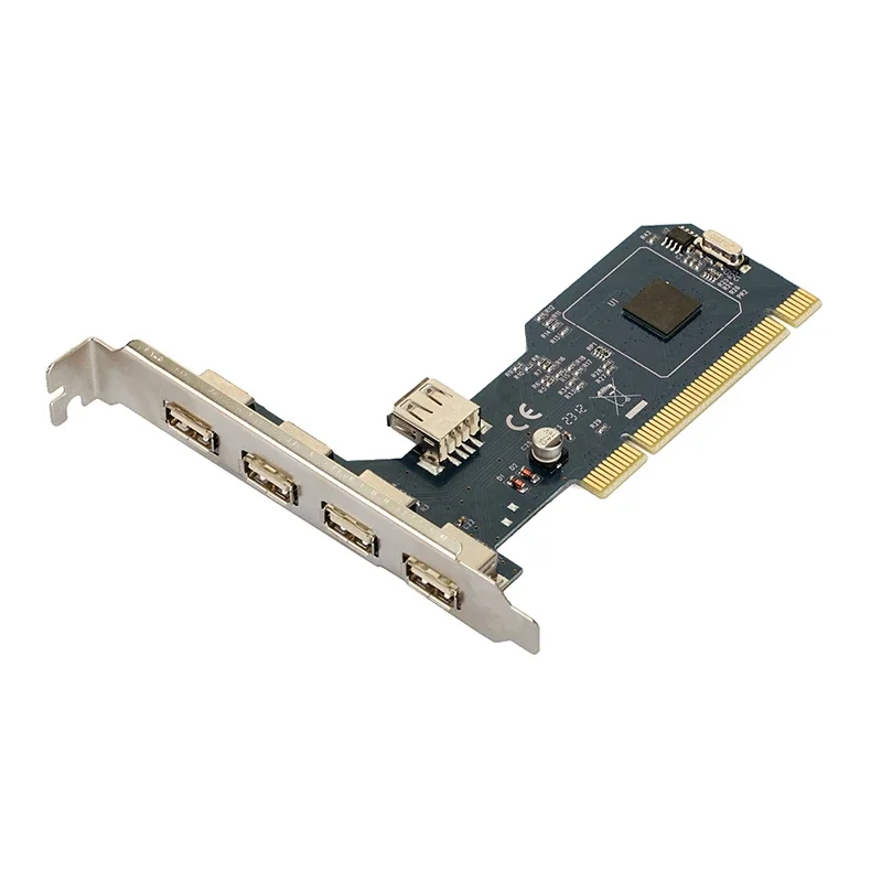 

5-портовый USB2.0 Добавить карту PCI-USB Карта расширения для NEC для Vista Win ME XP 2000 98 Server 2008