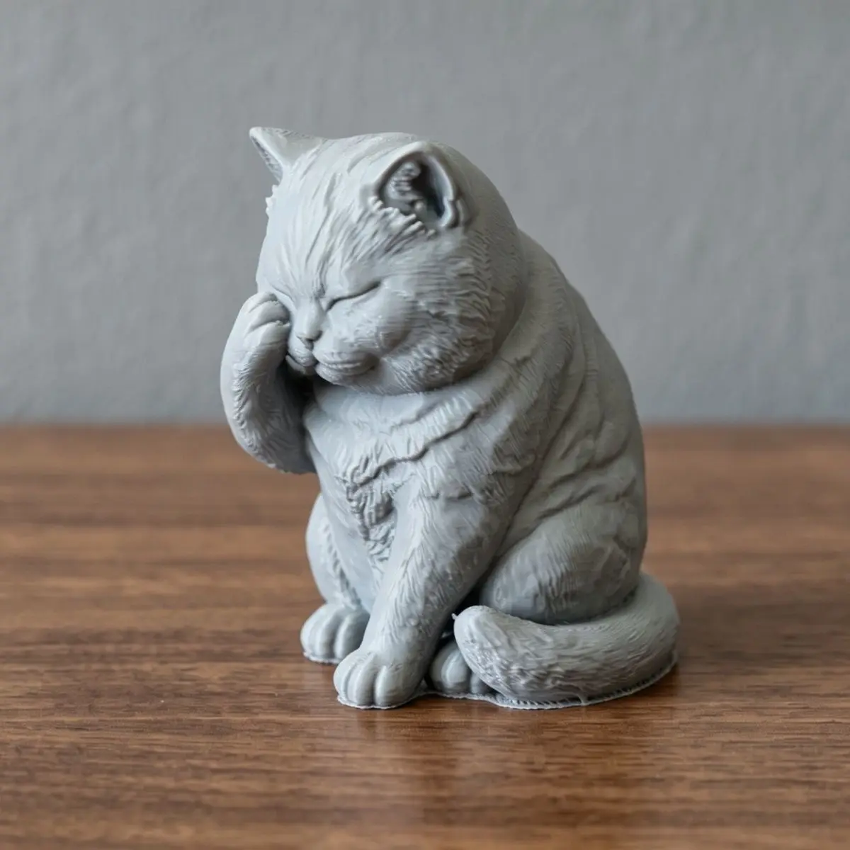 Shy Face Covered Chubby Cats miniature Figurine Diy Cute Kitten Statues for Home Desktop Home Ornaments Decor Pet Memorial Gifts