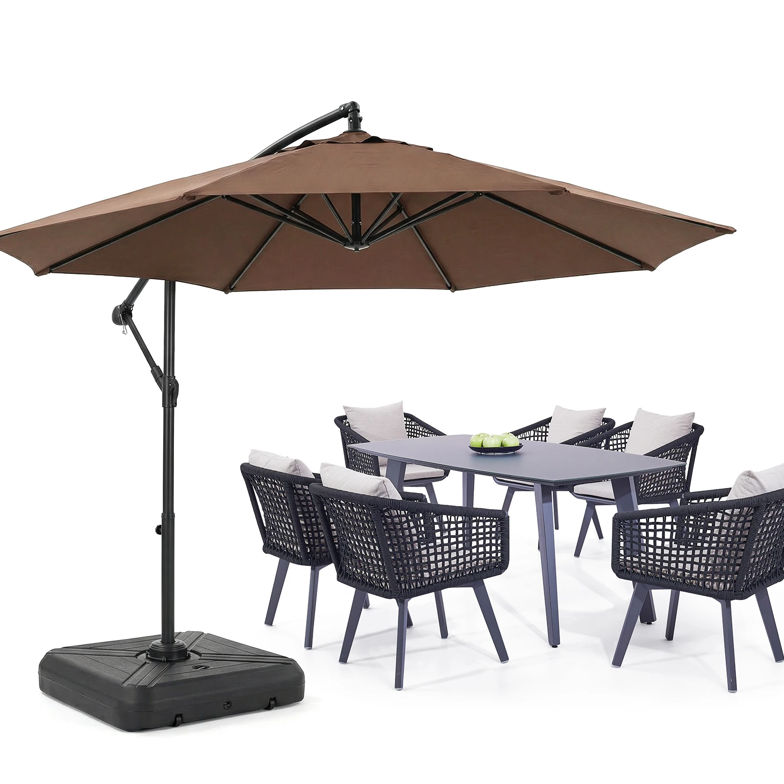 

Основание для консольного зонта с колесами, наполняемое, грузоподъемность 130 кг, для сада, двора, террасы, бассейна