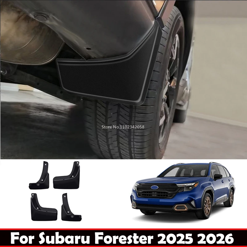 

For Subaru Forester 2024 2025 26 Mudguards ABS Plastic Fender Cover Flares Splash Guard Cover Exterior Mud Flap Auto Accessories
