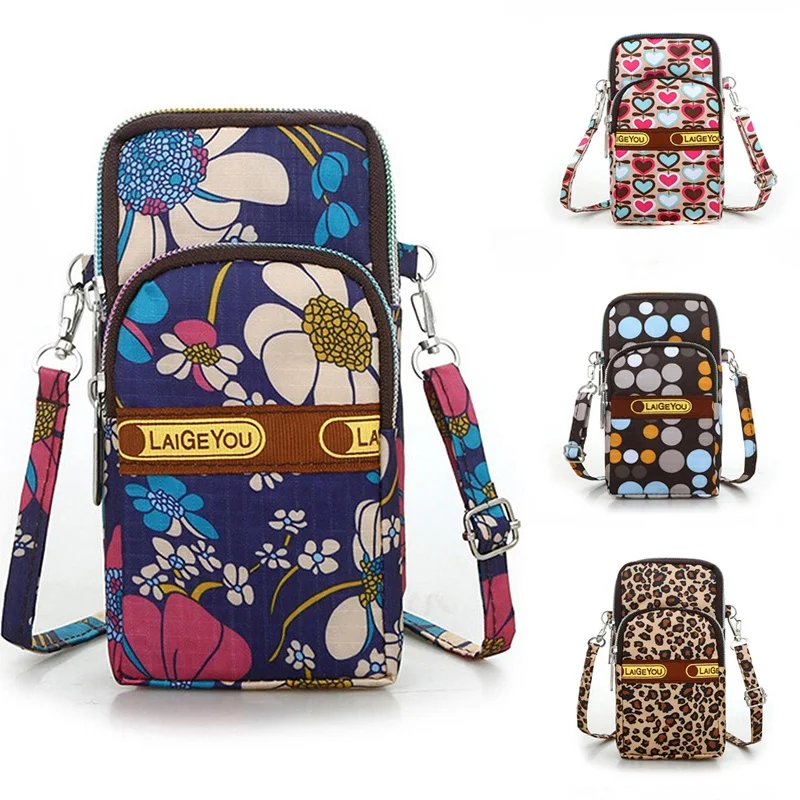 Casual Waterproof Nylon Crossbody Bags Women Messenger Shoulder Bag Female Small Cell Phone Handbags Purses Sports Pouch Bag