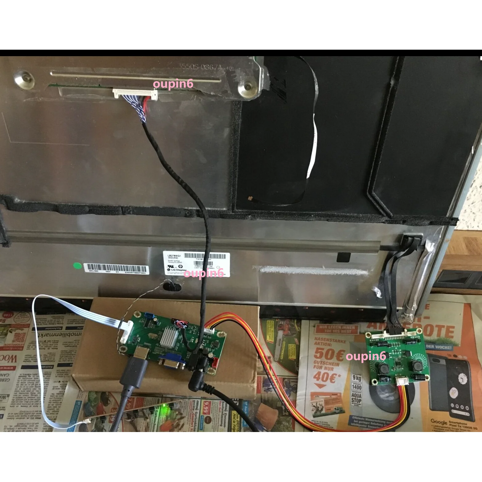 speaker with EDP controller board for A1311 21.5" LM215WF3-SDA1/SDB1 1920*1080 2009 HDMI-compatible VGA LED panel screen kit DIY - view 5