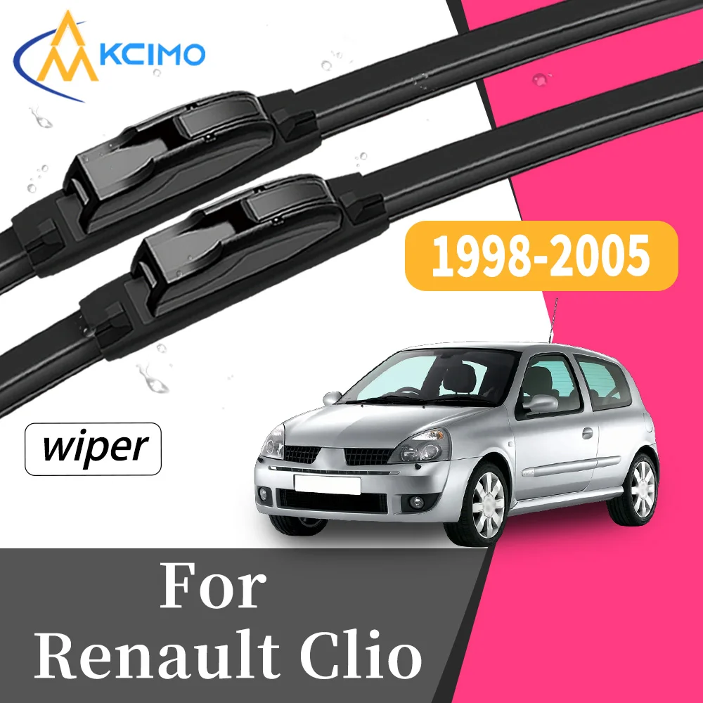 

Easy Install 2Pcs Front Windscreen Wiper Blades For Renault Clio 2 MK2 1998-2005 Car Windshield Wiper Replacement Accessory