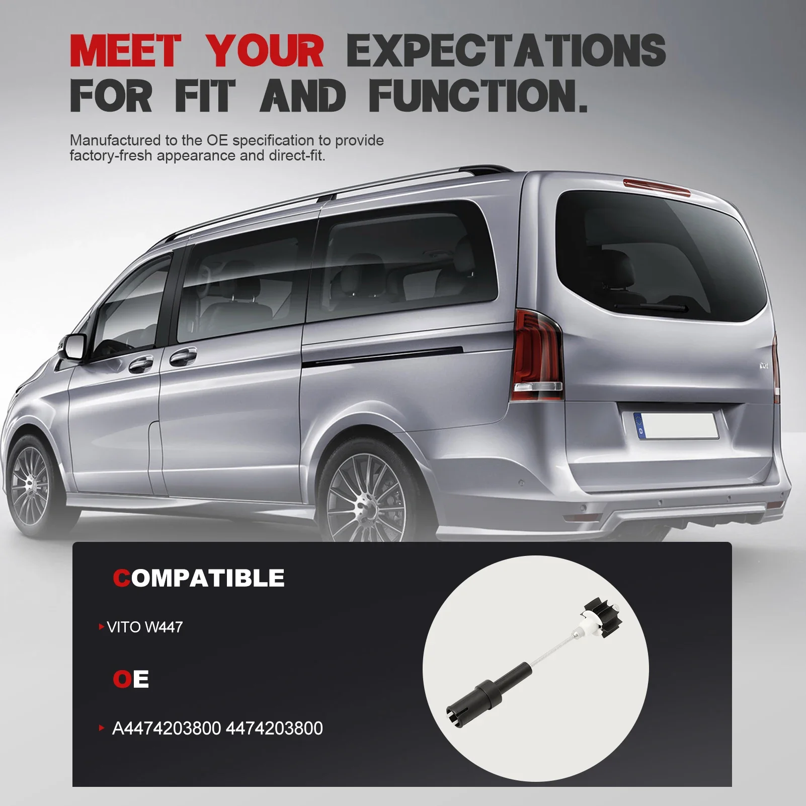 

Трос стояночного тормоза A4474203800 для Mercedes Benz W447 W448 V Vito 4474203800