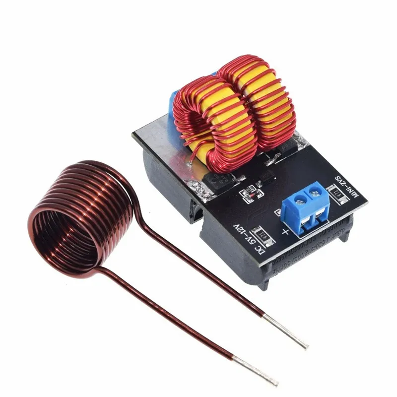 Mini ZVS Heating Machine DC 5-12.0V Input Voltage Induction Heater High Frequency Power Supply Module 120W