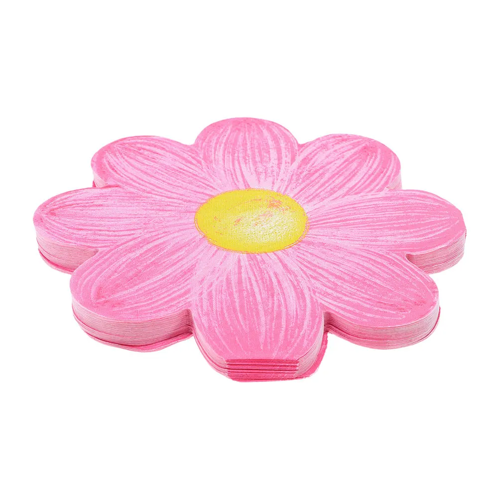

320 Sheets Daisy Floral Paper Napkins Birthday Party Decorative Guest Napkins Paper Dinner Birthday Party Napkin Decoration