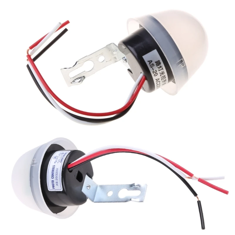 652F AS-20 Rainproof Automatic Auto On Off Photocell Street Light Sensor Switch AC 220V 50Hz Photo Control Photoswitch