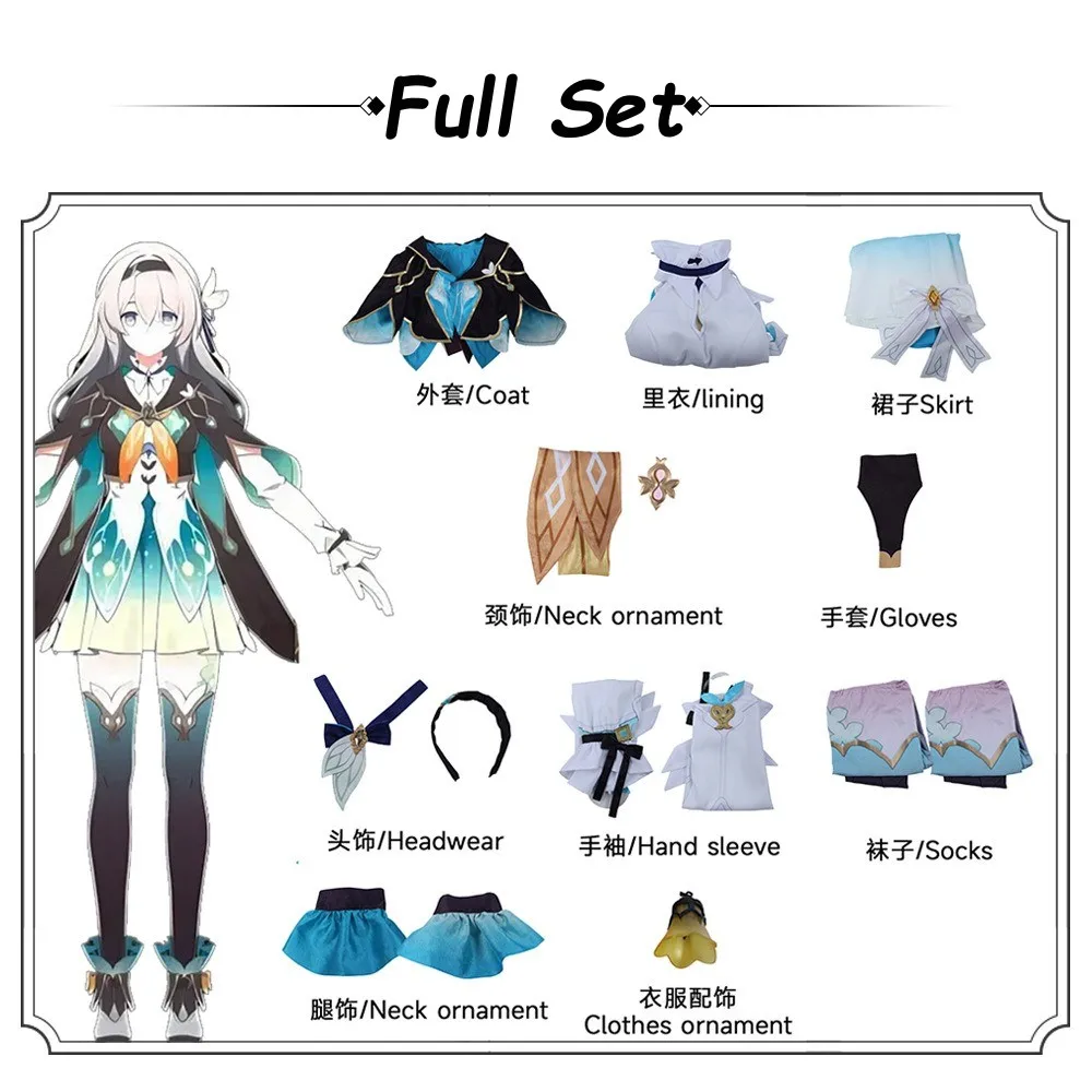 Star Rail Firefly Cosplay Costume gioco Honkai Star Rail Penacony Firefly Cosplay Costume donna Firefly Cosplay