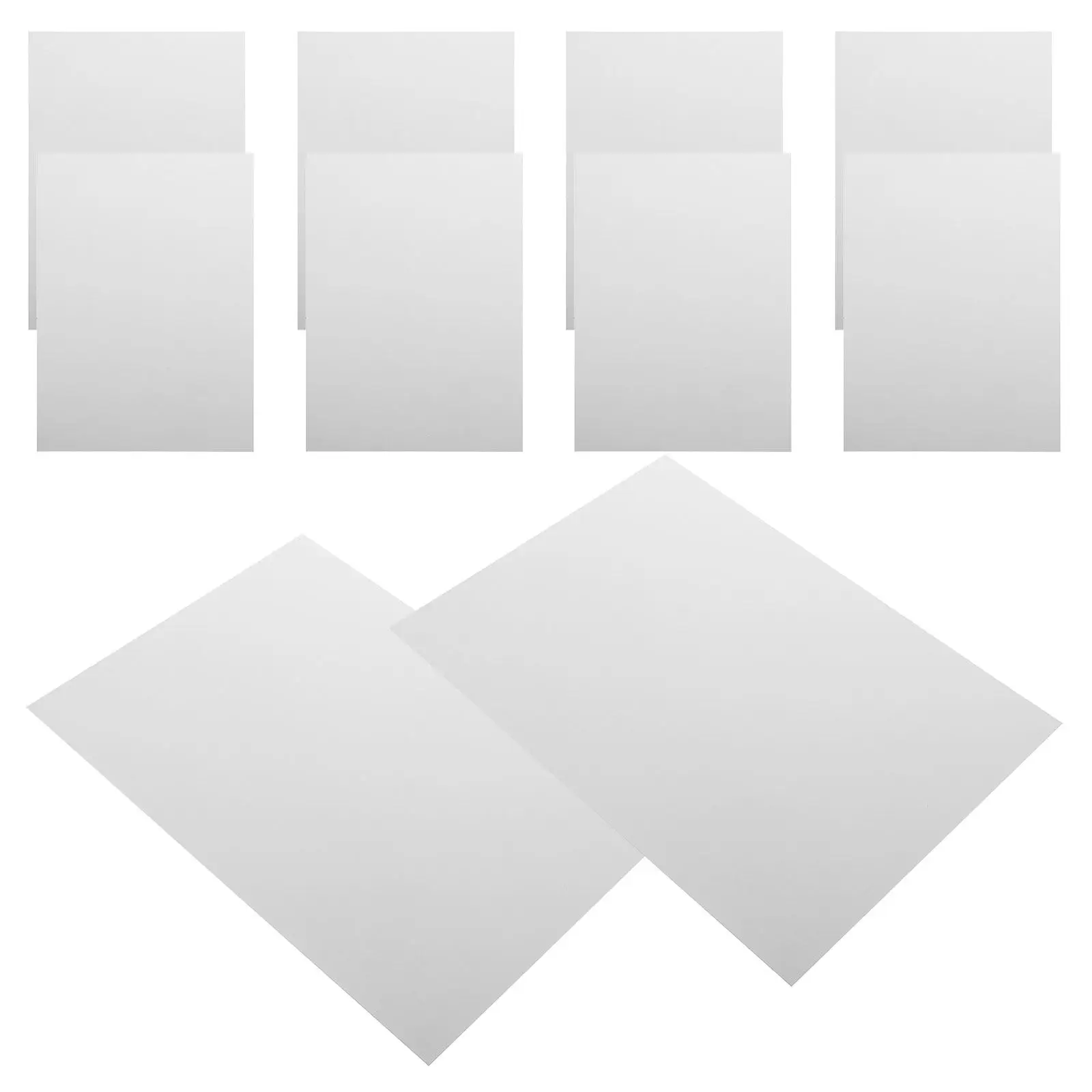 

20Pcs Plastic Sheets Material Hard Frosted for Artwork Display Signs DIY Projects Picture Frames Home Aesthetic Enhancement