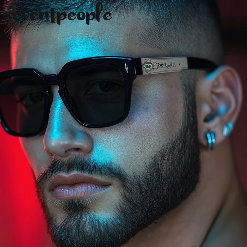 

Oversized Polarized Square Sunglasses Men 2025 Luxury Brand Vintage Outdoor Fishing Sunglass For Male Classic Metal Shades UV400