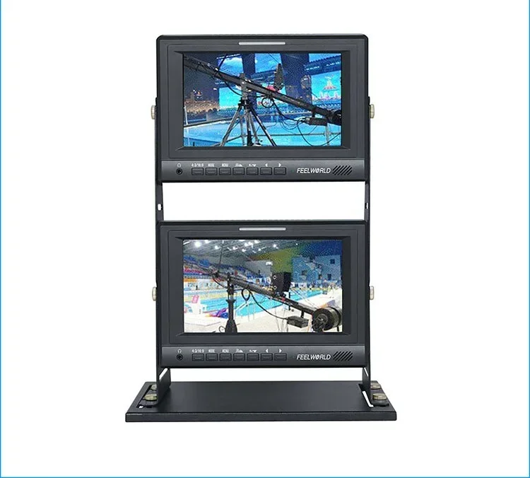 

2026 Premium High definition HD-MI interface companion dual screen monitor with rocker for DSLR camera