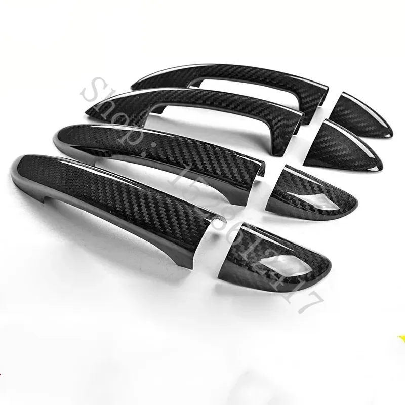 For VW Volkswagen Passat CC b6 b7 3c b7.5 7.5 sedan Varian Chrome Carbon Fiber Car Door Handle Cover Trim Car Accessories