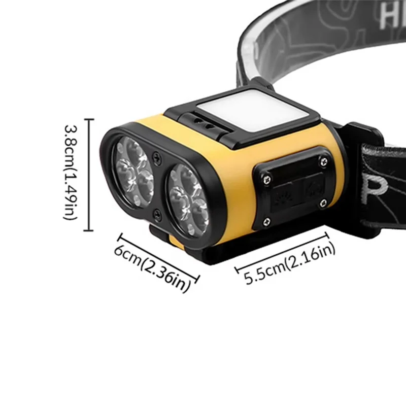 

A74E-LED Headlamp COB Cap Clip Light Rechargeable Head Flashlight Headlight Led Head For Outdoor Fishing Camping
