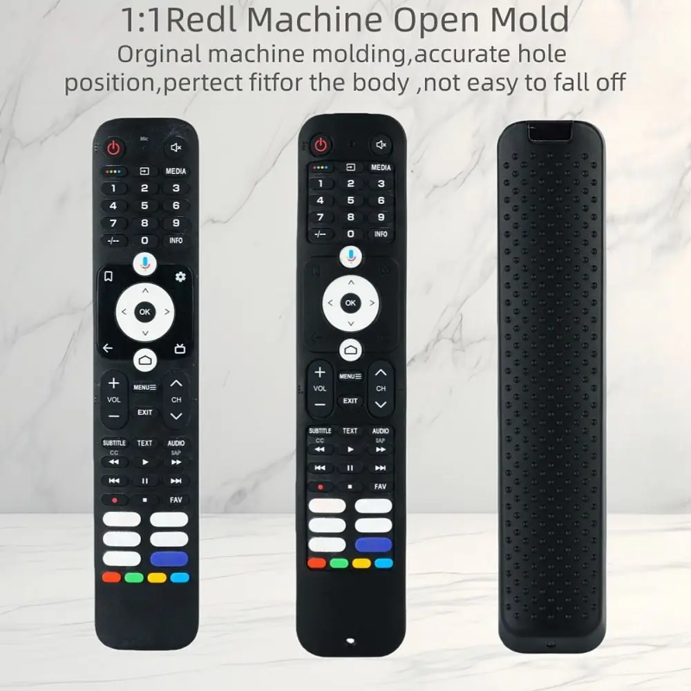 Funda protectora de silicona a prueba de golpes, carcasa suave con cordón para control remoto de TV inteligente Haier HTR-U32