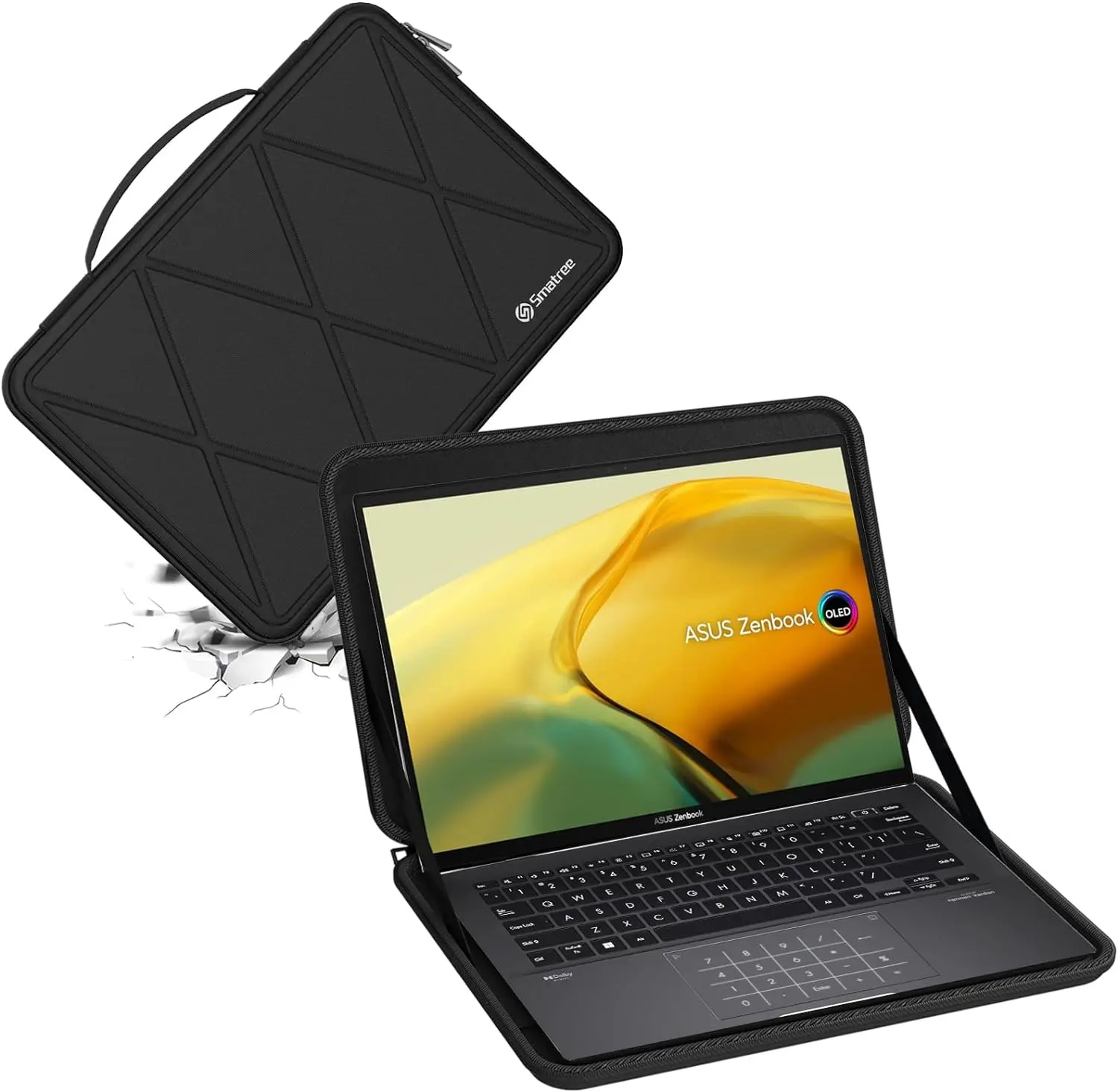 

ASUS Zenbook 14 inch Laptop Bag, Smatree Hard EVA Protective Sleeve Case for 14-inch ASUS Zenbook 14 (UX3402) Notebook Bag