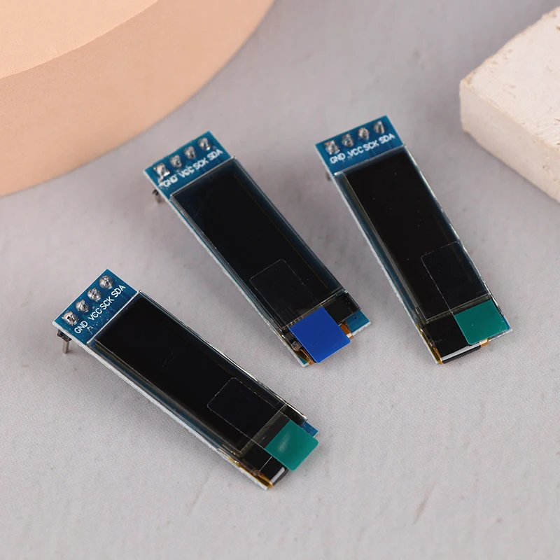 0,91-дюймовый белый/синий OLED-экран, 128X32 ЖК-дисплей со светодиодной подсветкой SSD1306, модуль, совместимый с IIC i2C Arduino