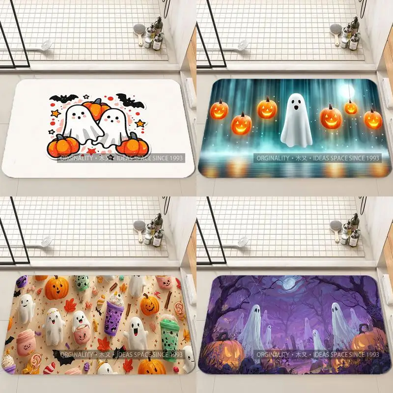 

Cute Ghost Halloween Mat Living Room Decoration Home Sofa Non-Slip Carpet Study Bedroom Tatami Children'S Soft Floor Mat