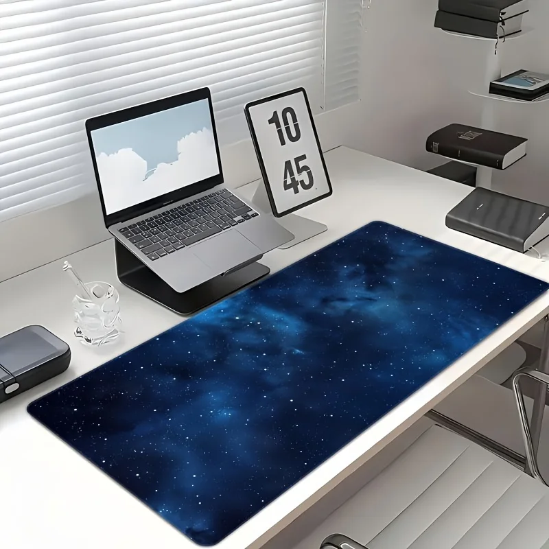 Galaxy Starry Night Extra Large Gaming Mouse Pad Non-Slip Rubber Desk Mat for Gamers and Professionals