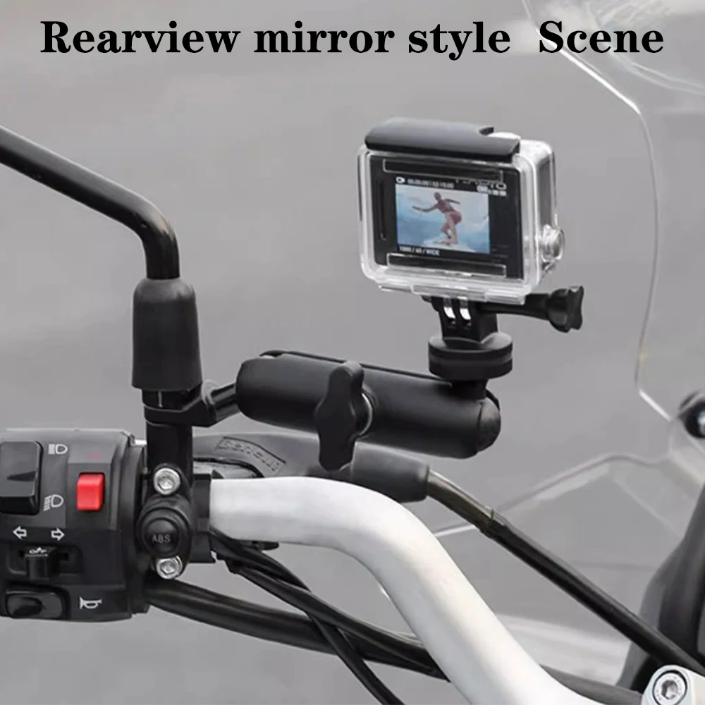 

Bike Handlebar Mount Anti-shock For Action Camera /Video Recorder Bicycle Holder Bracket Motorcycle Camera Holder 360 Rotating