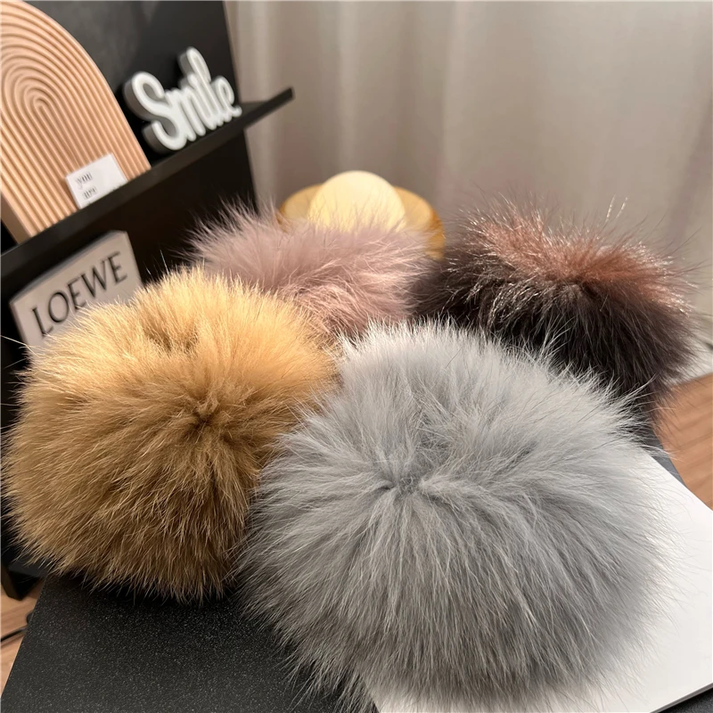 New Arrival Female Natural fox Fur Cuffs Knitted Warm Real Fox Fur Mittens Women Winter Outdoor fox Fur Cuffs