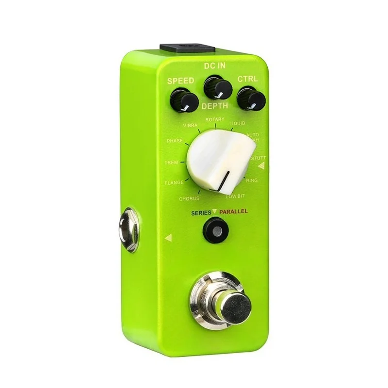 Multi-Modulation Effect Pedal 11 Modulation Effect Tap Speed Control True Bypass Full Metal Housing