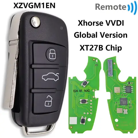 Great VVDI Xhorse Global Version XZADM1EN Audi Style Universal Flip Car Remote Control Key For Audi VW Volkswagen Skoda Seat