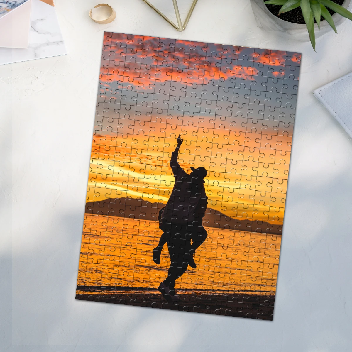 35/300/500/1019pcs Personalized Custom Photo Puzzle couple For Housewarming Bedroom/Living Room For Children's DayPuzzleCustomCu