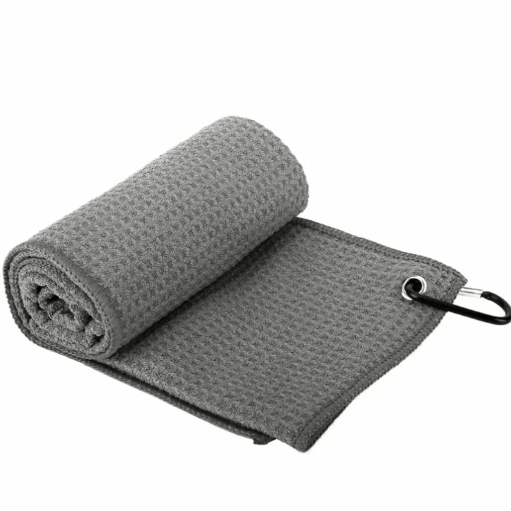 1 Stück Golfhandtücher, 30 cm x 30 cm, 11,81 Zoll x 11,81 Zoll, Mikrofaser-Golfhandtuch mit Waffelmuster – enthält Golfhandtücher – Detail 8