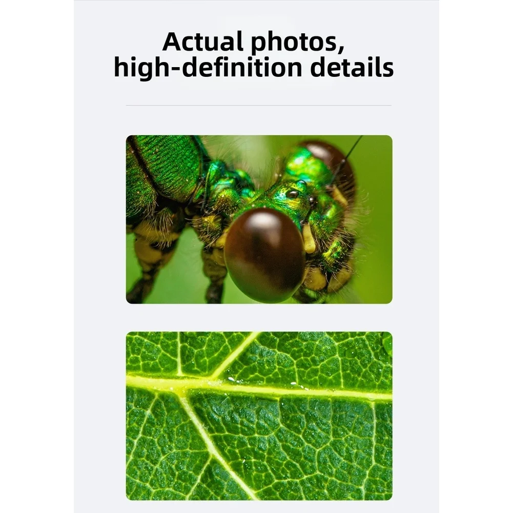 High Magnification 1600X Digital Microscope for For ANDROID For IOS Phones Portable Design with 8 LED Auxiliary Lighting