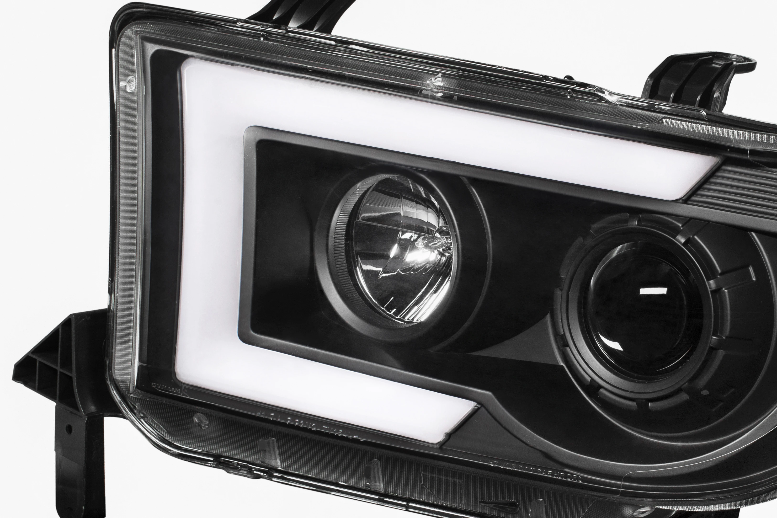 Hot-selling DRL+LEDs Sequencer C-Bar Projector Headlights FOR 2007-2013 Toyota Tundra/ 2008-2017 FOR Sequoia (Black /Clear )