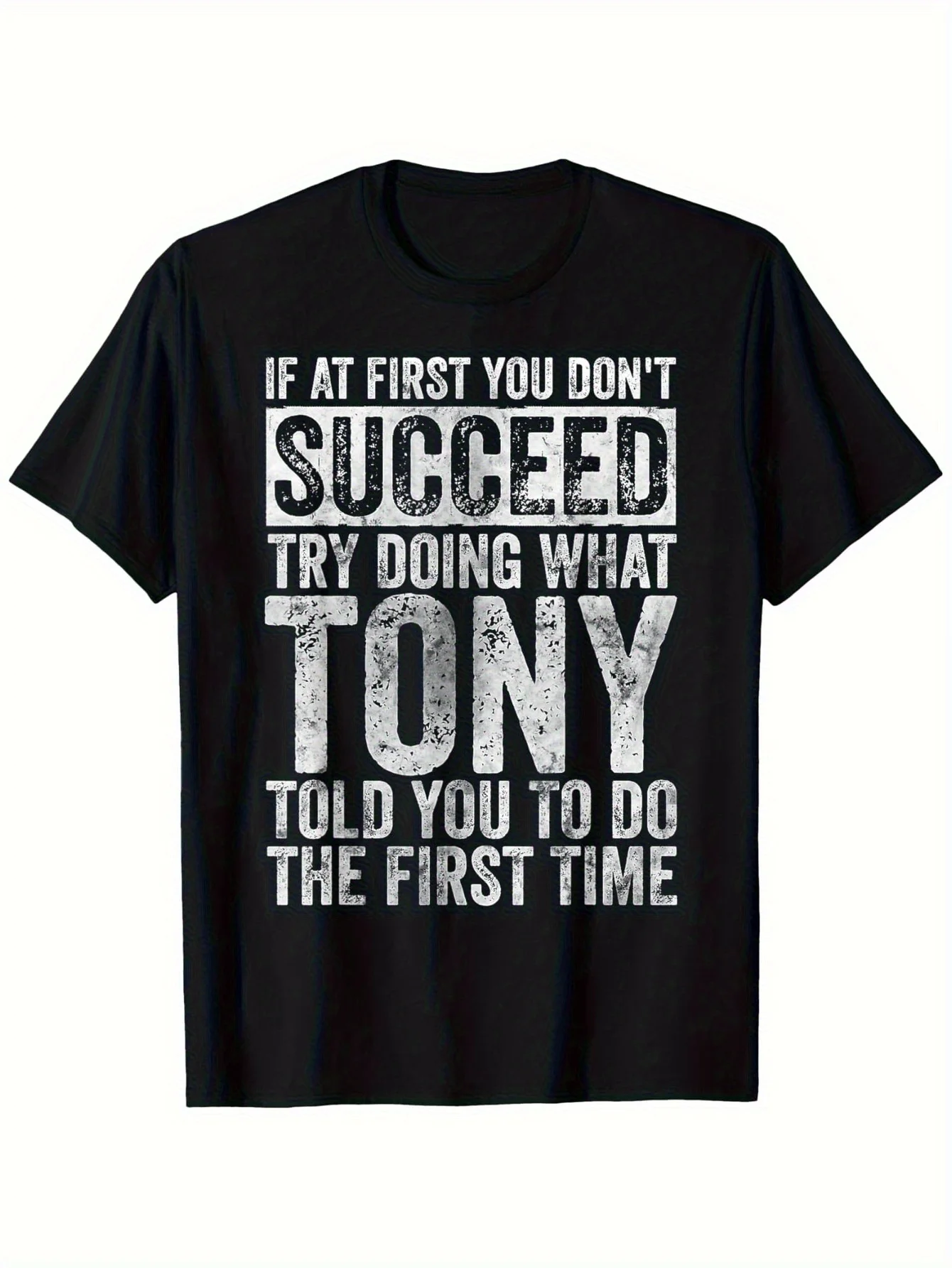 

Men's Tony Inspirational T-Shirt - 100% Cotton 180t S