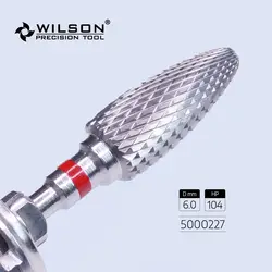 WilsonDental Burs 5000227-ISO 275 140 060 Tungsten Carbide Dental Burs for trimming Metal/Acrylic