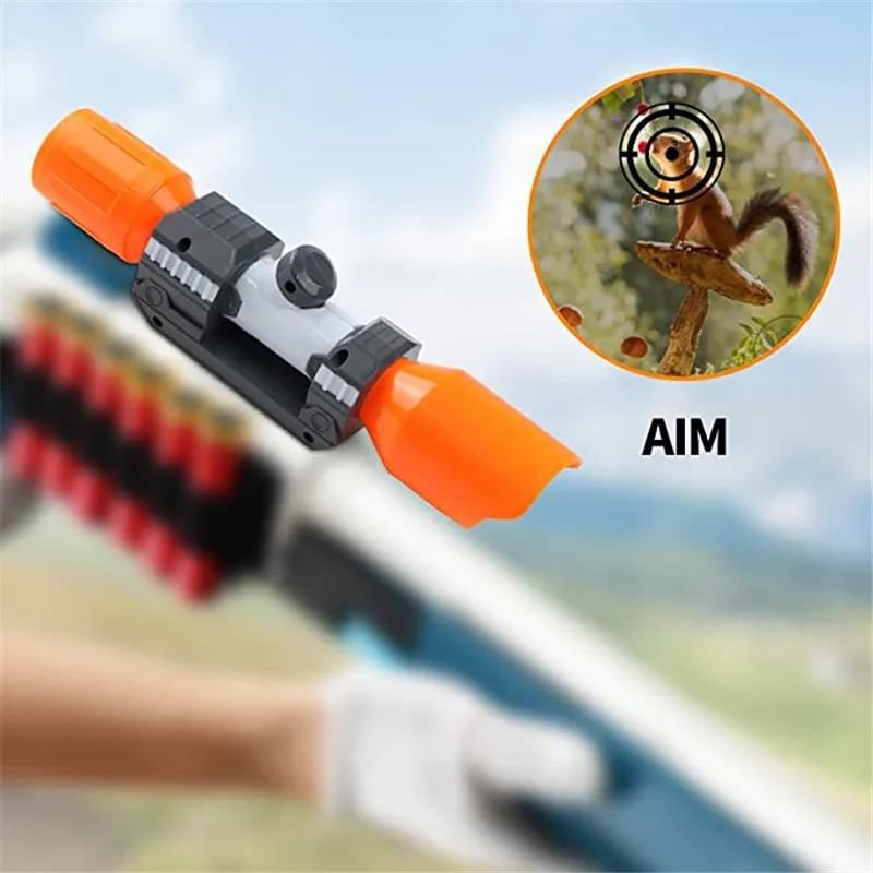 Plastic Scope Sight Attachment with Reticle Accessory for NERF Modify Toys Optical Scope Hunting Optic Sight Targeting Accessory