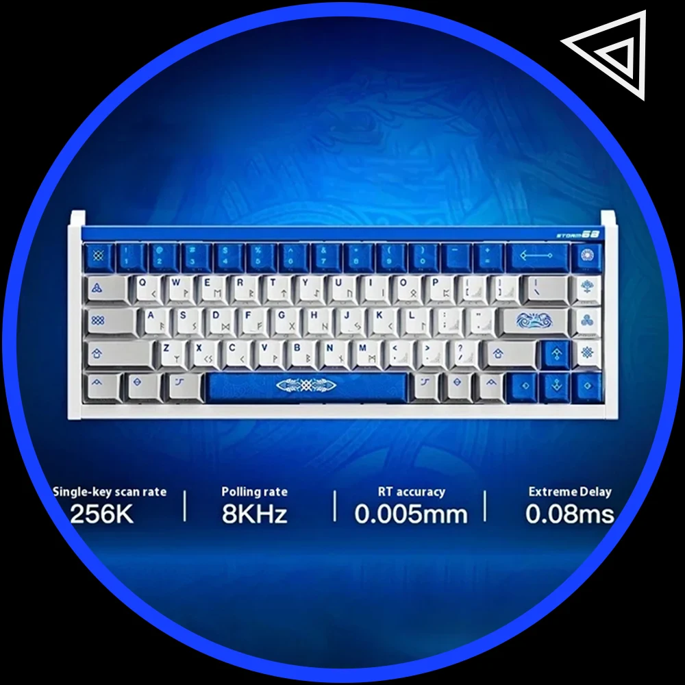 NZO STORM68 بأكسيد الألومنيوم المغناطيسي لوحة المفاتيح 220 شبكة السلكية RT0.005mm 8 كيلو هرتز معدل الاستقطاب 0.08 مللي ثانية تأخير لوحة مفاتيح الألعاب