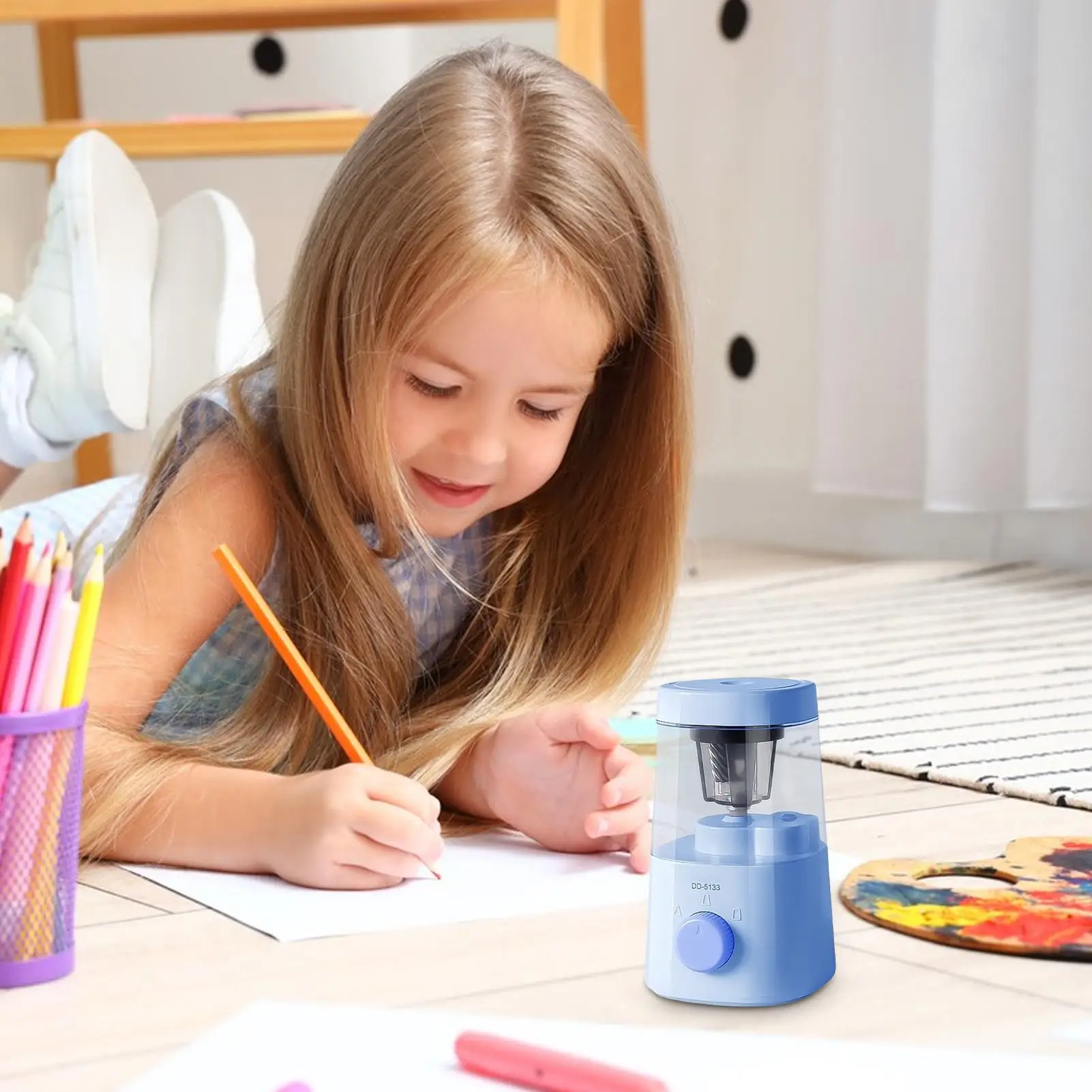 Электрическая точилка для карандашей, бесшумное устройство для заточки карандашей, электрический инструмент для заточки для дома, школы, класса, студентов, канцелярские принадлежности