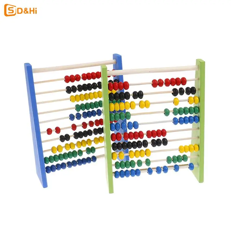 Intelligence Development Wooden Abacus For Kids Mathematics For 3-6 Year Olds Wooden Children\'s Educational Toys