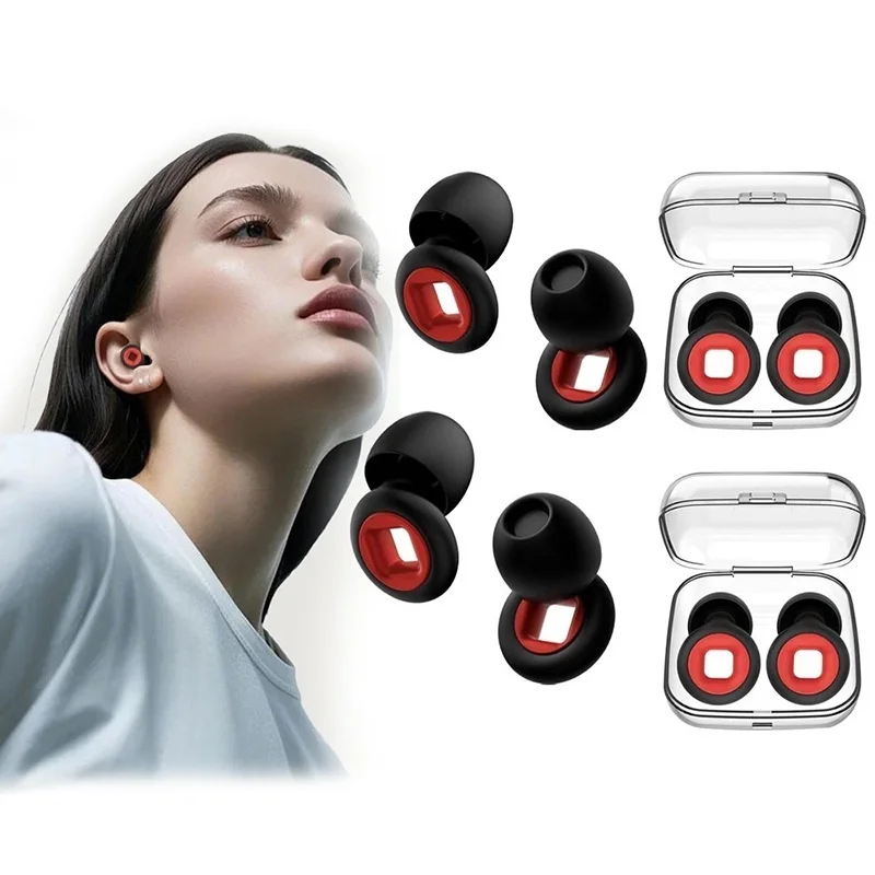 1 Pair Motorcycle Immersive Dual Pickup Sleep Earplugs With Insulation Noise Reduction And Sound Protective Industrial Earplugs