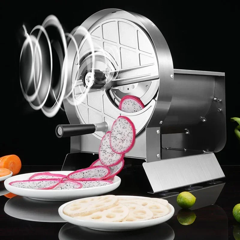 Fruit Slicer Potato Slicer Manual cutter Commercial Slicer Lemon artifact  lotus root fruit vegetable Cutting for milk tea shop