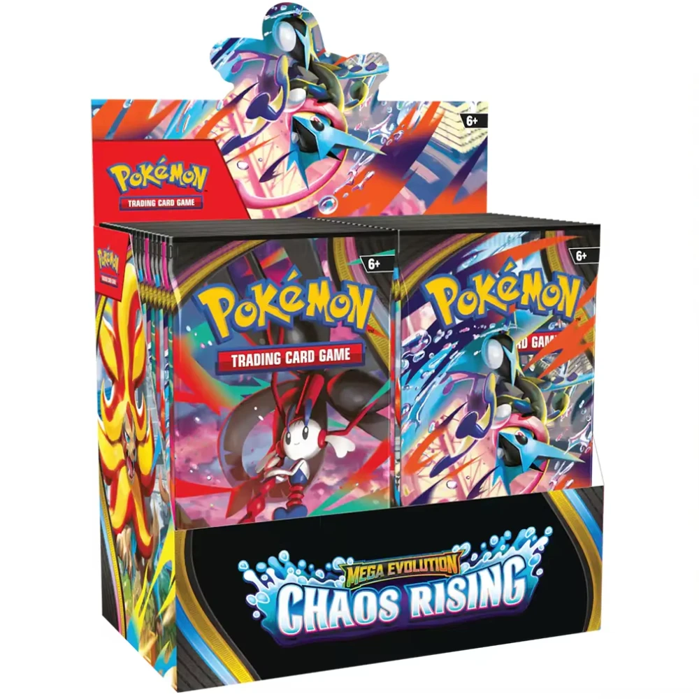 P O Ké M-on-1 Cards Chaos Rising Booster Box 36 Packs 360 Cards English TCG Collectible Trading Card Game Toys for Kids Gift