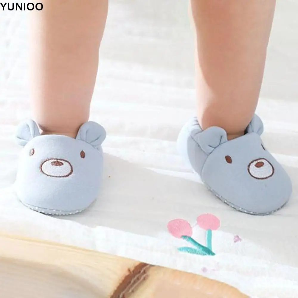 

Fashion Cotton Baby Shoes Animal Pattern Anti Slip Infant First Walkers Soft with Ears Baby Floor Sneakers for Newborn