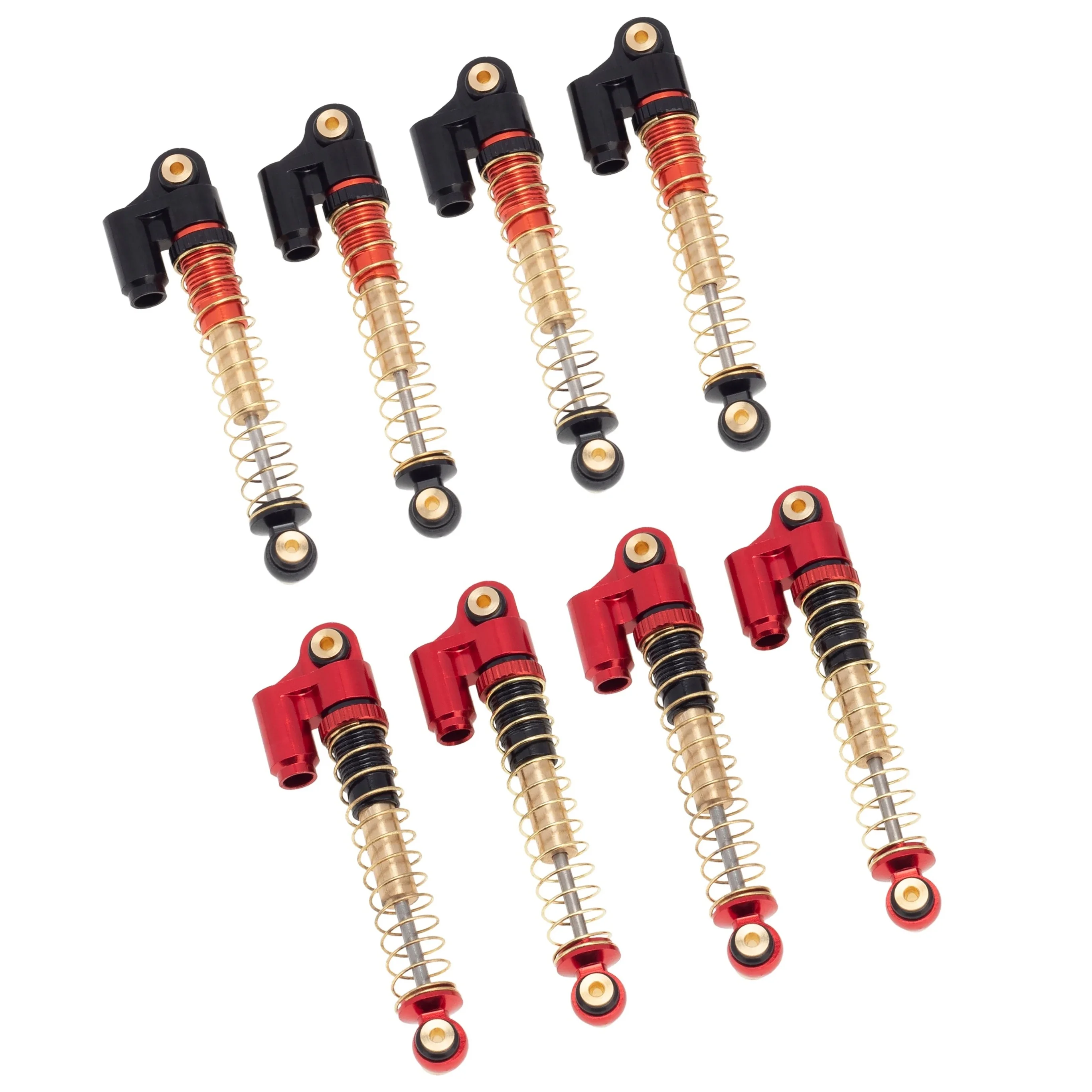 

4 шт. 43 мм металлический амортизатор с резьбой для тела Axial SCX24 C10 JLU Gladiator 1/24 детали для гусеничного автомобиля на радиоуправлении