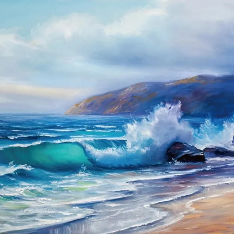 

Adult Jigsaw Puzzle 500PCS Magnificent Waves 61*46cm Stress Relief Entertainment Toys Paper Puzzles High Quality Christmas Gift