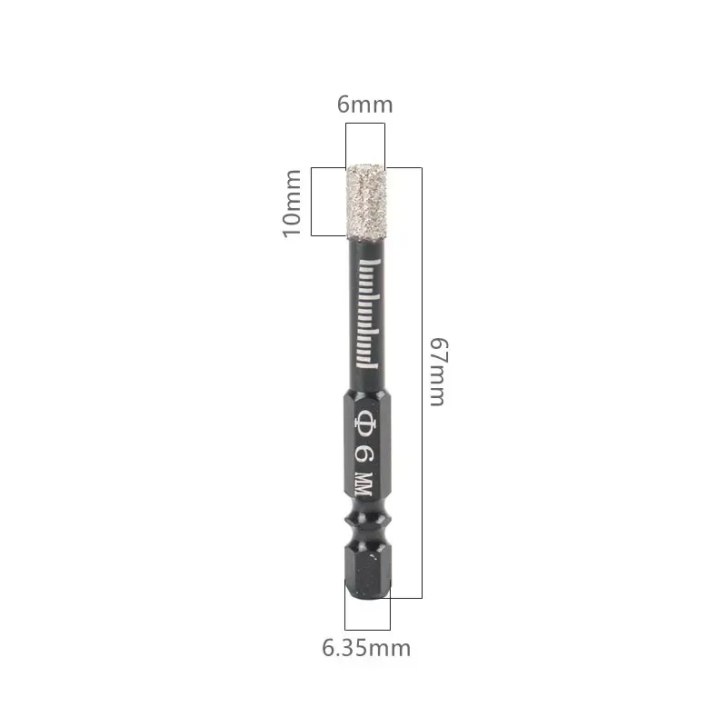 Ceramic Tile And Glass 6/8/10/12 / 14mm Effective Diamond Hole Saw Cutter for Marble Ceramic Tile 6/8/10/12/14mm Sizes