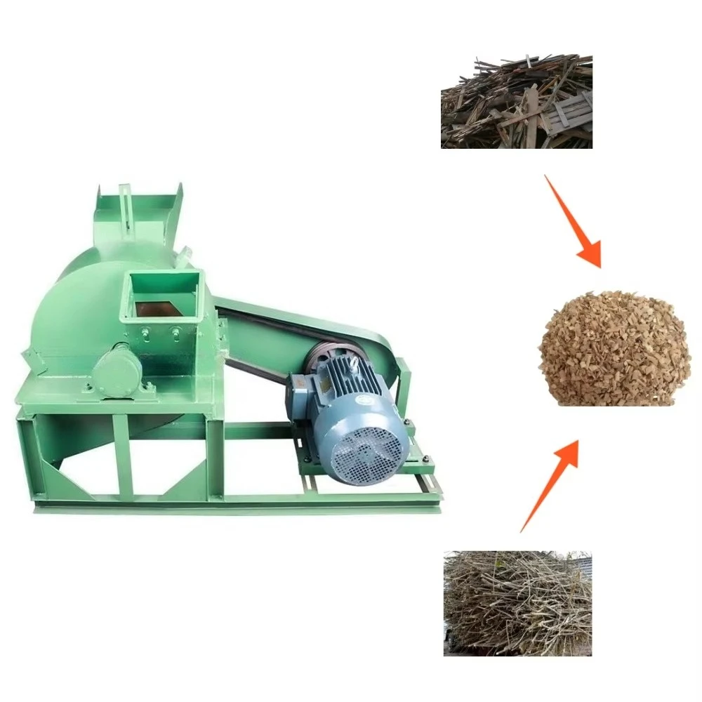 Wood Shredder Electric Mini Wood Chipper Machine Drum Wood Chipper