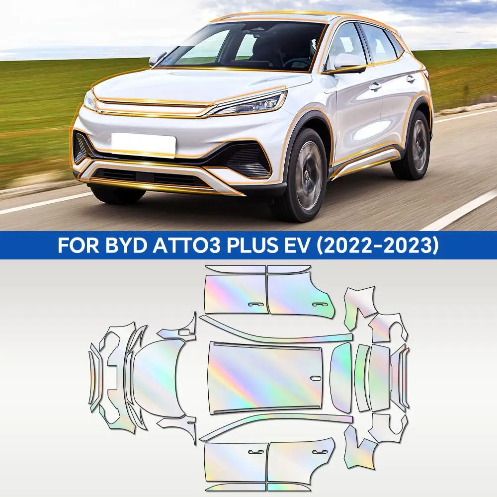 

For BYD ATTO3 PIus EV 2022 2023 TPU Paint Protection Film Self-Healing Clear Bra Pre-cut PPF Kit Car Body Anti-Scratch Resistant