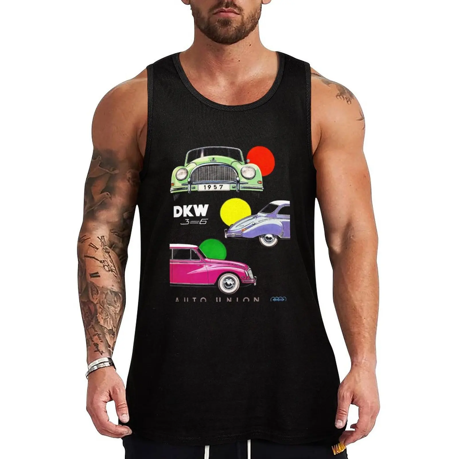 DKW AUTO UNION 1000 Camiseta sin mangas estilo Hip Hop, ropa de calle informal sin mangas