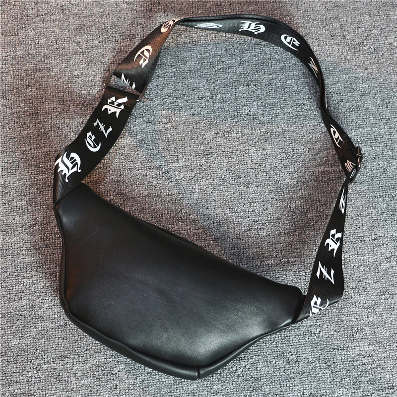 

Faionable Skull Head Rivet Chest Bag Casual ex Small Crossbody Bag Mobile Phone Bag Soft PU Leather Zipper Closure
