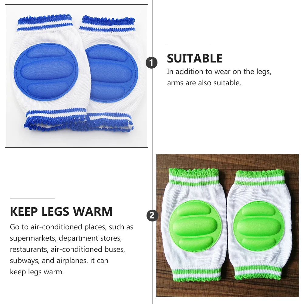 6Pairs Knee Pads Soft Sponge Breathable Crawling Protectors Cushion Guards for Legs Arms Keep Warm Antichafe